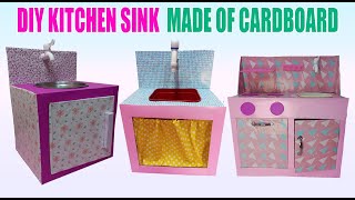 DIY KITCHEN SINK IDEAS  DIY TOYS MADE OF CARDBOARD [upl. by Bailey]