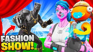 I let a 9 YEAR OLD Host my FASHION SHOW Fortnite [upl. by Ynaffet]