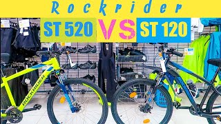 Decathlons Rockrider ST 520 Vs ST 120  Which one is a better MTB under ₹ 30000  ST120 ST520 [upl. by Enrica]