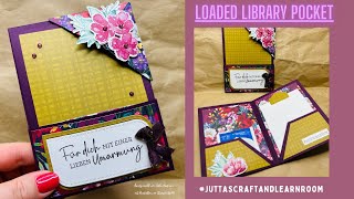 Stampin’Up NEU Winterliche Blumenpracht  Loaded Library Pocket Karte  Juttas kreativer Freitag [upl. by Alon]