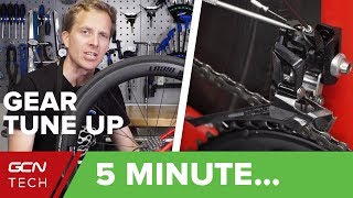 5 Minute Simple Bike Gear TuneUp  Indexing Cable Tension amp Limit Screws [upl. by Nedyah184]