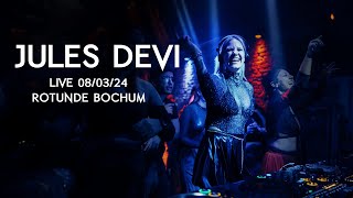 Jules Devi  Full LiveSet Rotunde Bochum 080324 Hardtechno 4K [upl. by Leandro94]