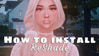 HOW TO INSTALL RESHADE  PRESETSTHE SIMS 4 [upl. by Natty]