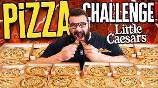 PİZZA CHALLENGE 🍕 LITTLE CAESARS [upl. by Adnalohs]