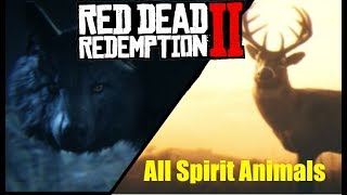 Red Dead Redemption 2 All Spirit Animals [upl. by Button]