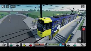 The m5000 tram ride to bath town centre and termination [upl. by Bello]