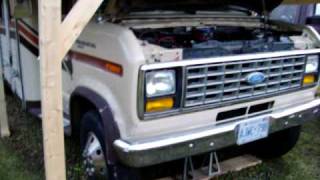 Old Start Cold Start 1987 Ford 69 Diesel Motorhome [upl. by Aeslahc]