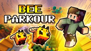 BEE PARKOUR IN MINECRAFT PE [upl. by Gamber]