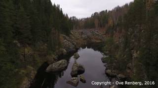 Döda fallet i Västerede och hängbron i Österede båda i Ragunda Kommun  Oktober 2016 [upl. by Alleras]