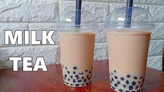 How to make Milk Tea Recipe  Boba Milk Tea [upl. by Noelle]