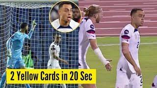 Sergino Dest Blasted by USMNT Teammates For Picking 2 Yellow Cards in 20 Seconds [upl. by Atir]