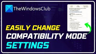 How to change Compatibility Mode settings in Windows 1110 [upl. by Ahsiri991]