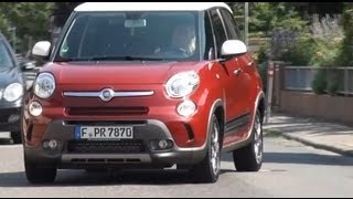 Fiat 500L Trekking review Interior and Driving  Autogefühl Autoblog [upl. by Archaimbaud713]