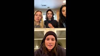 Shannon Beveridge Instagram live with The Aces April 20 [upl. by Shum]