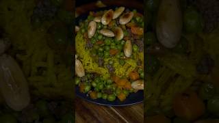 Bazella and yellow rice💛 Lebanese recipe 🇱🇧 recipe arabicfood lebaneserecipe food [upl. by Negeam]