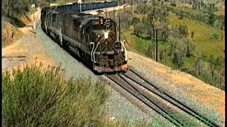 Tehachapi1994 SP Lumber Manifest Two Kodachrome Helpers [upl. by Reivilo]