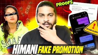 Himani Fake Promotion Drama ਪੈਸੇ khagi 😡 [upl. by Frulla535]