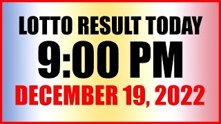 Lotto Result Today 9pm Draw December 19 2022 Swertres Ez2 Pcso [upl. by Ximenes313]