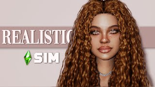 REALISTIC sim in the Sims 4  CCList [upl. by Ames]