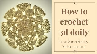 CROCHET How to crochet doily 2 EASY Tutorial Part 4 12 14 round [upl. by Yengac491]