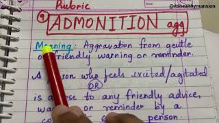 Rubrics easy explanation Admonition Activity desire acuteness repertory rubrics repertorynotes [upl. by Sanburn]