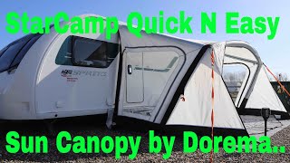 StarCamp Quick N Easy Air Sun Canopy by Dorema [upl. by Eendyc]