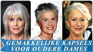 Gemakkelijke kapsels voor oudere dames [upl. by Acherman40]