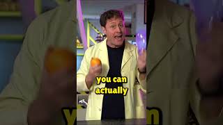 Balloon Explodes with Orange Unbelievable Science Trick shorts youtubeshorts chemistry [upl. by Adigirb666]