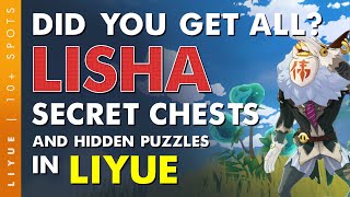 UNLOCK Lisha 100 All Secrets and Hidden Chests Hunt Liyue EP3  Genshin Impact [upl. by Ynabe]