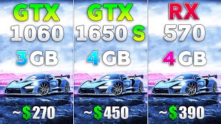 RX 570 4GB vs GTX 1650 SUPER 4GB vs GTX 1060 3GB Which is Better in 2021 [upl. by Arteid]