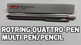 rOtring QuattroPen Multi PenPencil Unboxing and Review [upl. by Sheilah]