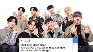 ATEEZ Answer the Webs Most Searched Questions  WIRED [upl. by Aneerahs938]