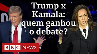 Debate Kamala x Trump 5 momentoschave do encontro [upl. by Derfiniw208]