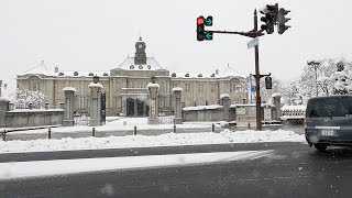 JAPAN Snow Drive 4K  Yamagata City to Tendo City POV ASMR Winter Driving  Travel World [upl. by Adliw]