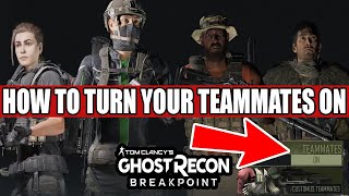 Ghost Recon Breakpoint How To Turn Your Teammates ON Where are They [upl. by Malvino]