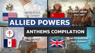 Allied Powers National Anthems Compilation [upl. by Hayse722]