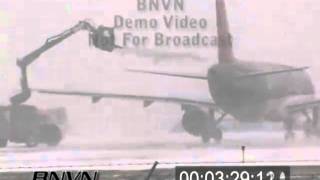 12012007 Airport and Aviation Winter Storm Stock Video Footage [upl. by Adniral]