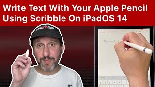 Write Text With Your Apple Pencil Using Scribble On iPadOS 14 [upl. by Russo]