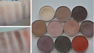 Top Ten MAC Eyeshadows [upl. by Ardnasirhc]