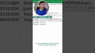 Como contar dias úteis entre duas datas dashboard dicaexcel excel cursodeexcel planilhas [upl. by Ekalb]