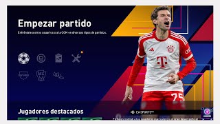 MENÚ GRÁFICOS EFOOTBALL 2024 PESNewupdate T6😎 PES JUANDRSGAMING [upl. by Vivica314]