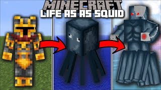 Minecraft LIFE AS A SQUID MOD  SWIM AND INK EVERYWHERE IF YOUR SQUID POWERS Minecraft [upl. by Maharva]