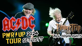 ACDC quotPWRUPquotTour Setlist  All quotPowerTripquot song highlights  07102023 [upl. by Togram]