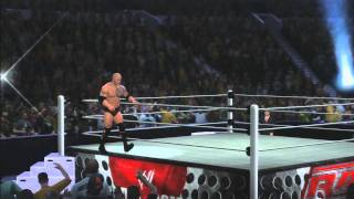 WWE 12  The Rock Entrance [upl. by Cacilie]