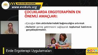 Evde Ergoterapi ve Duyusal Bütünleme Uygulamaları Remziye AKARSU [upl. by Silohcin262]