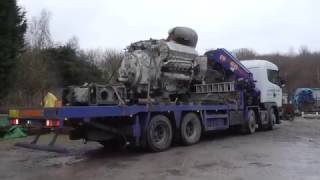 Napier Deltic engines arrive at the Anson Engine Museum [upl. by Sergias]