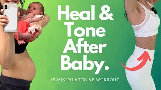 Postnatal Pilates Ab Exercises To Heal amp Flatten After Baby [upl. by Oehsen]