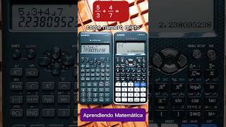 FRACCIONES con la CALCULADORA CIENTÍFICA 😎 Casio fx82 MS vs fx570 LAX [upl. by Skolnik]