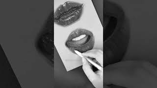 Lips Sketch Pencil TutorialPencil Sketch sketch viralvideo lipsketch [upl. by Behm220]