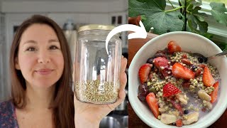 EASY Overnight Buckwheat for a HEALTHY VEGAN Breakfast WHOLE FOOD PLANT BASED Breakfast [upl. by Ylle]